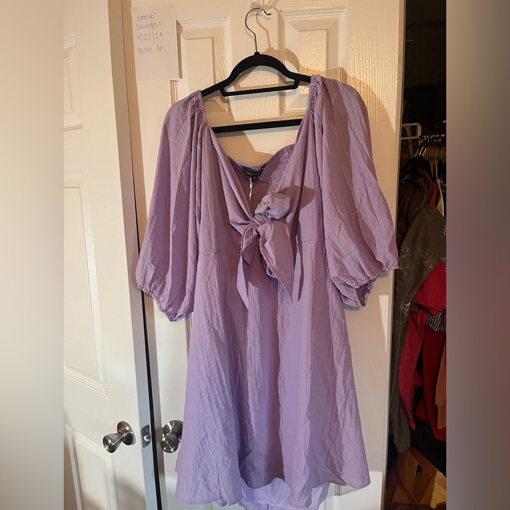 BNWT Lavender Bow Dress